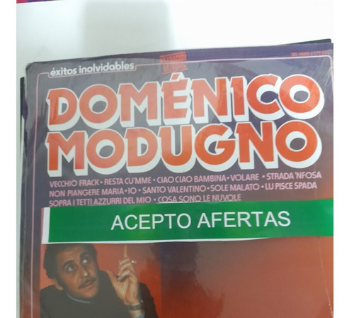 Vinilo Domenico Modugno - Exitos Inilvidables Joya Edic 1980