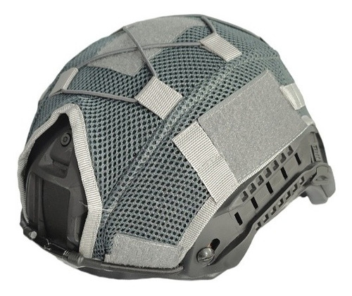 Forro Para Casco Balístico Kevlar O Airsoft Malla Gris 