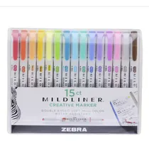 Comprar Marcadores Zebra Mildliner Set 15 Resaltadores Doble Punta