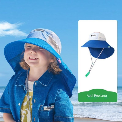 Sombrero De Sol Para Niños De Ala Grande Para Bebés Con