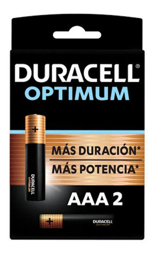 Pilas Alcalinas Aaa Duracell Optimum Pack 2u