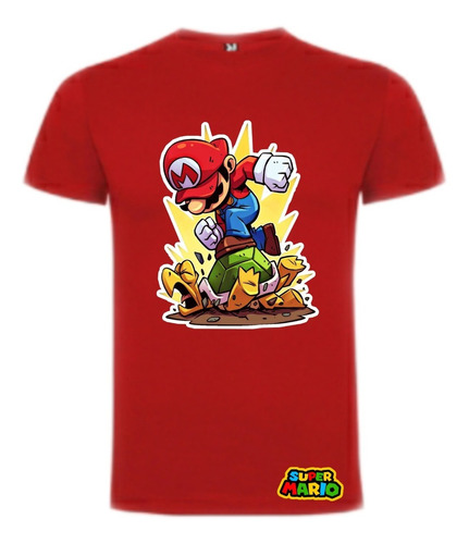 Polera Super Mario Bros Nintendo 100% Algodon