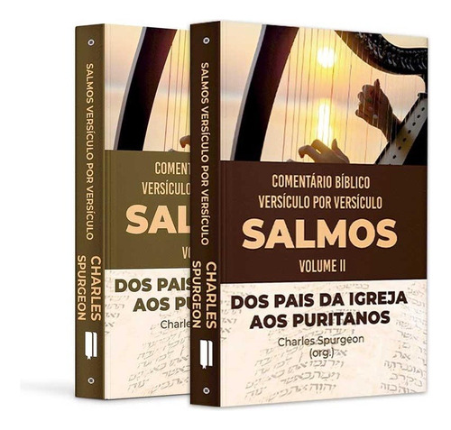 Box Salmos | 2 Volumes | Dos Pais Da Igreja Aos Puritanos | Capa Brochura, De Charles Spurgeon. Editora Cpp, Capa Mole Em Português