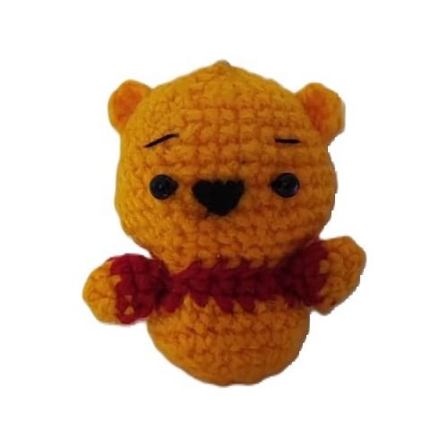 Amigurumi Llavero (crochet) Winnie The Pooh 9cm