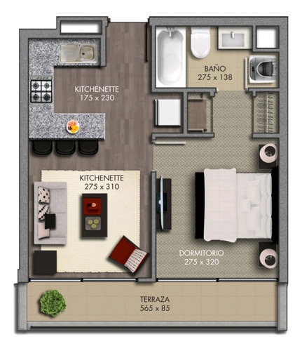 Departamento 1 Dorm. Edificio Almagro Frente Hospital Clínic