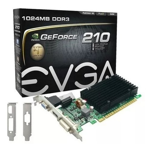 Placa Video Vga Geforce 210 Evga 1gb Ddr3 1024mb