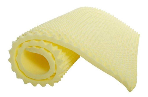 Colchonete Casal Orthocrin Casca De Ovo - 138x188x5 Cor Amarelo