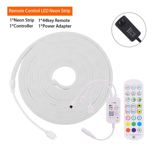 Luz De Cinta Flexible Led Rgb Con Tira De Neón, 12 V, Ilumin