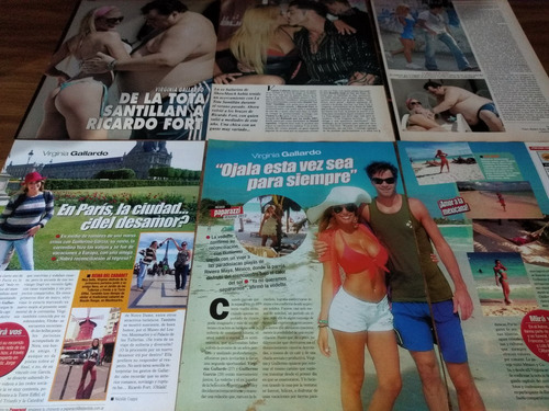 (as048) Virginia Gallardo * Recortes Revistas Clippings (Usado)