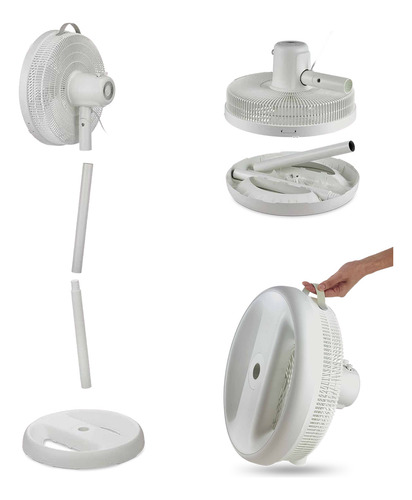 3 En1 Ventilador De Piso 16 Pulgadas Portatil Ewtto Ew-h655
