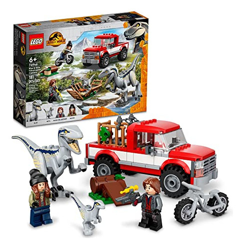 Lego 76946 Jurassic World Trampa Velociraptor Blue Y Beta