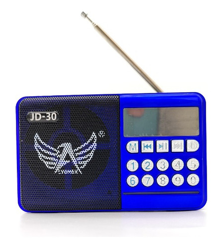 Radio Fm Bluetooth Som Portátil Usb Cartão Sd Recarregável 