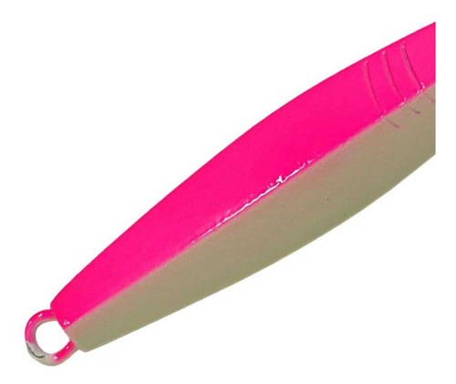 Cebo de pesca artificial Ns Jig Gumi Pink Glow, 75 g, 8 cm