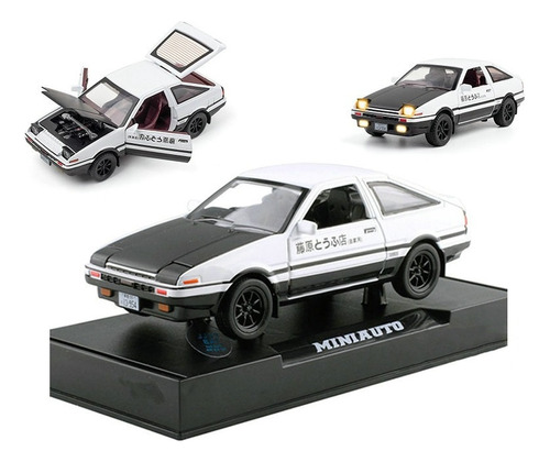 Initial D Ae86 Miniatura Coches Con Luz Y Sonido 1:32