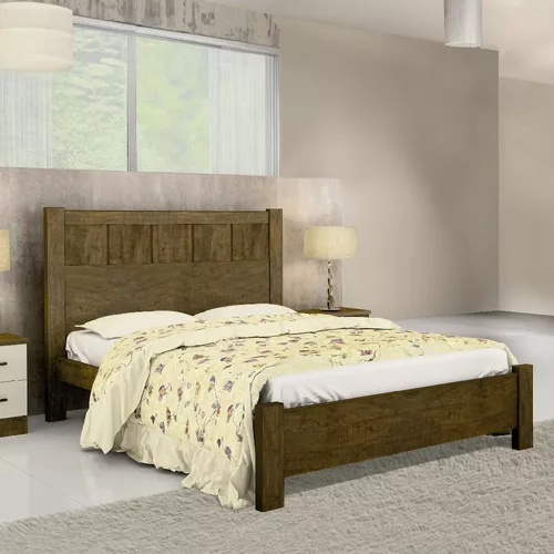 Cama Casal 100% MDF - Primícia - Móveis D'Doro