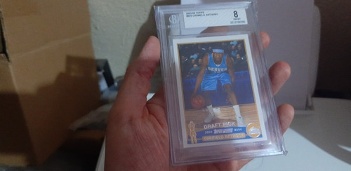 2003-04 Topps Carmelo Anthony #223 Rookie Rc Bgs 8