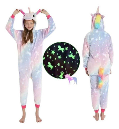 Pijama Enterizo Infantil Ultra Soft Súper Calentitos Kawaii