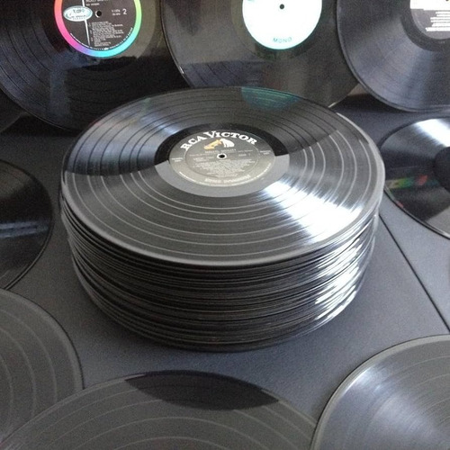 Lote De 15 Discos De Vinyl-discos Antiguos-decorativos (Usado)