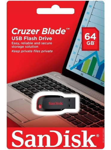 Pendrive 64gb Sandisk Usb Memoria Cruzer Pen Drive 64 Gb