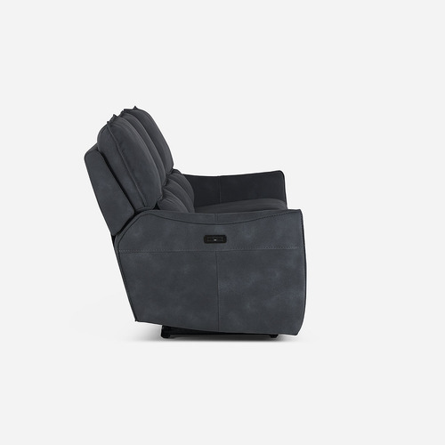 Sofá Reclinable Matt Eléctrico 3 Cuerpos Tela Grafito