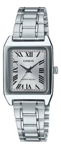 Reloj Casio Ltpv007 Mujer Acero Inoxidable Números Romanos 