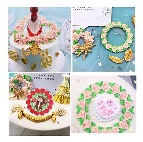 Moldes De Silicona Zixiang Con Forma De Corona De Rosas, Dis