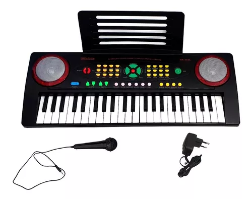 Teclado musical infantil com microfone: Encontre Promoções e o