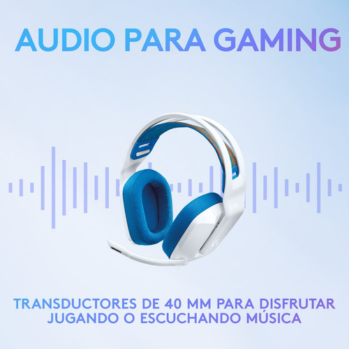 Auriculares G335 Con Micrófono Y Cable Gaming Logitech G Color Blanco