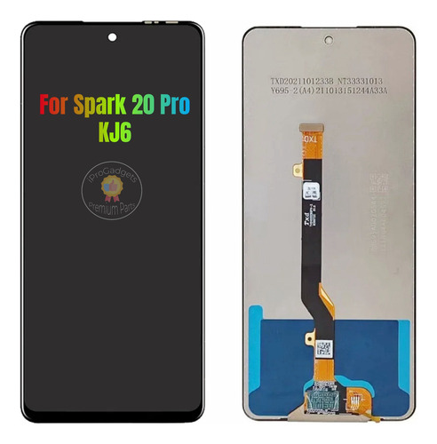 Xsjp-xsjp-pantalla Táctil Lcd Para Tecno Spark 20 Pro