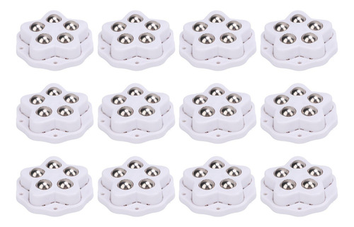 Ruedas Giratorias Resistentes, 12 Piezas, Autoadhesivas