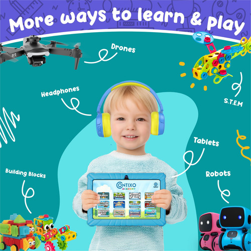 Tablet Contixo V8-2 Para Niños, 7 Pulgadas, 16 Gb, Android 8