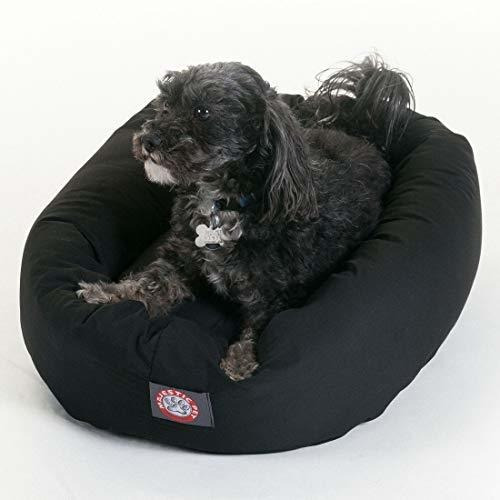 24 Pulgadas Perro Negro Bagel Bed Por Majestic Pet Products.