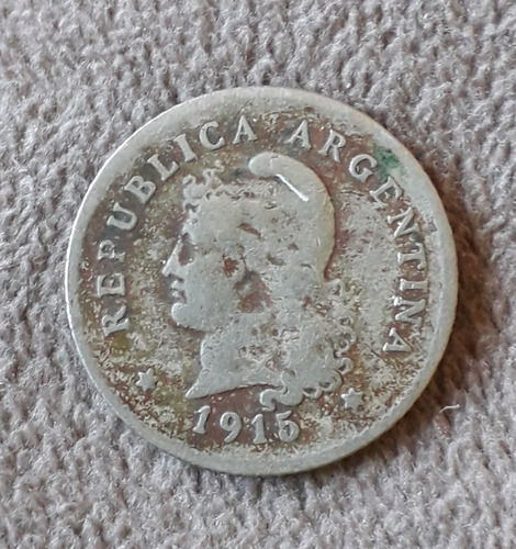Moneda De Argentina De 10 Centavos Año 1915