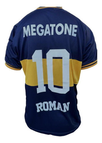 Camiseta Boca Juniors Megatone 2007 Roman #10 Palermo #9