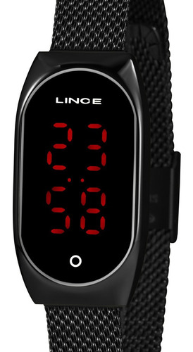 Relógio Digital Led Lince Feminino Preto Ldn4641l Pxpx