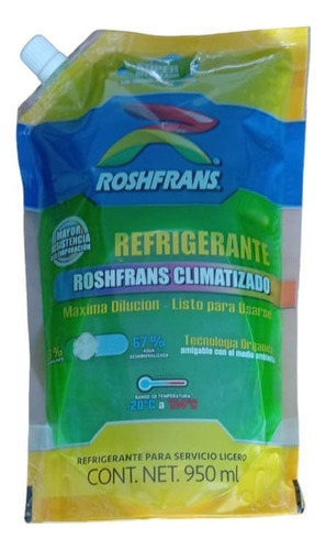 Anticongelante Roshfrans Climatizado 33% Caja Con 16 Lts