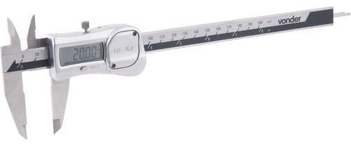 Paquímetro Digital Aço Inox 200mm Ip67 Pd202 Vonder