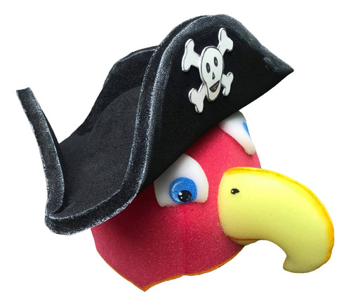 Gorros Animales: Loro Pirata Disfraces Cotillón Guacamayo