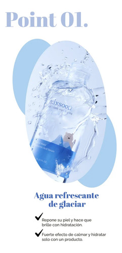 Mixsoon Glacier Water Hyaluronic Acid Serum Facial 100 Ml