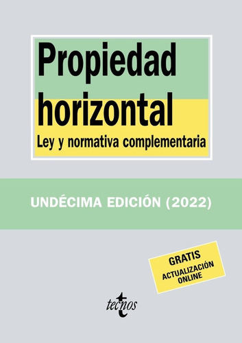 Libro Propiedad Horizontal - Editorial Tecnos