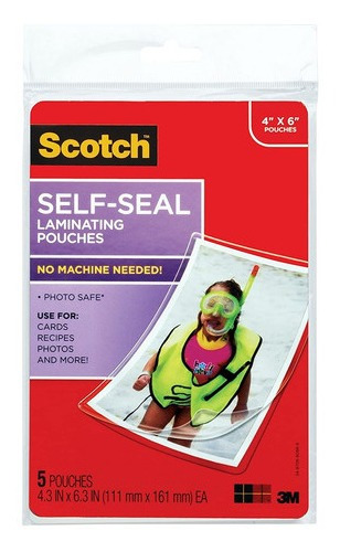 Scotch Autosellado Bolsas De Laminacion Acabado Brillante