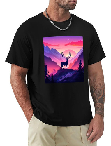Camisetas Gráficas Para Hombre 100% Algodón Suave Cuello Xxl
