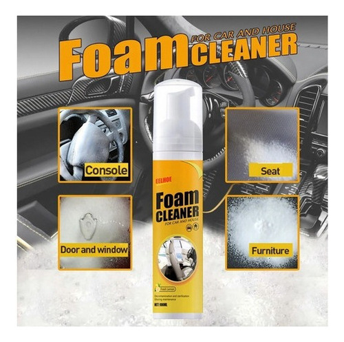 Limpiador De Espuma En Aerosol Para Automóviles, 3 Piezas