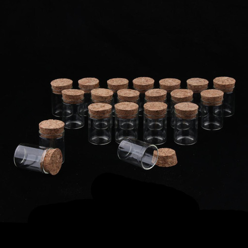 Mini Frascos De Vácuo Cks 20 Unidades De 10 Ml Com Tampa