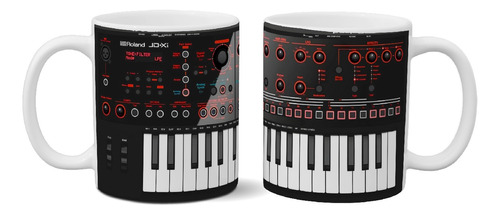 Taza De Cerámica Teclado Musical Exclusiva Full Color Art 56