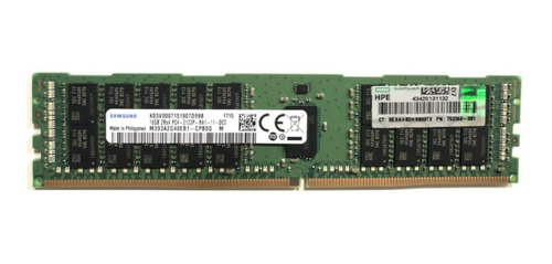 Imagem 3 de 4 de Memória Hpe 16gb Ddr4 2133mhz Ecc Registrada 752369-081