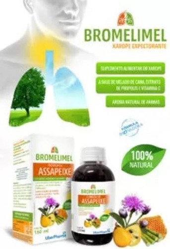 Xarope De Assapeixe Bromelimel 150ml - Uberpharma