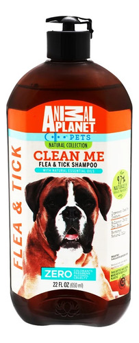 Animal Planet Shampoo Flea & Tick 650 Ml Natural Collection Fragancia Esencia De Aceites Naturales