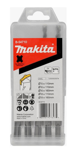 Set Brocas Sds-plus Punto Centro (5pcs)makita B-54710