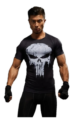 Polera Musculosa Sudadera Punisher Marvel Gimnasio Gym